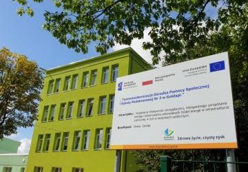 Termomodernizacja Ośrodka Pomocy Społecznej i Szkoły Podstawowej nr 3 w Gołdapi