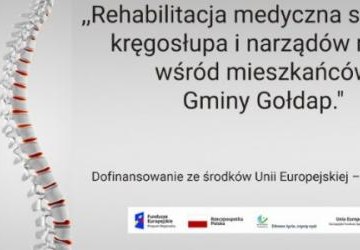 Rehabilitacja medyczna schorzeń kręgosłupa i narządów ruchu wśród mieszkańców Gminy Gołdap