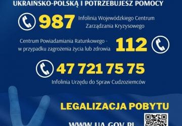 NAJWAŻNIEJSZE INFORMACJE WS. WSPARCIA OBYWATELI UKRAINY - Urząd Wojewódzki Województwa Warmińsko-Mazurskiego