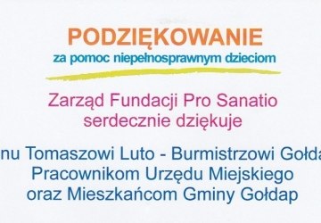 Podziękowanie