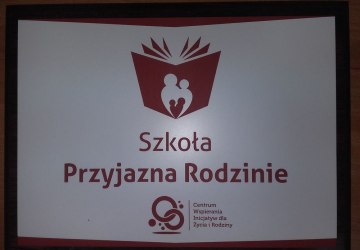 Certyfikat „Szkoła Przyjazna Rodzinie”