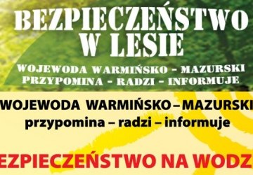 Bezpieczeństwo na wodzie i w lesie - ulotki