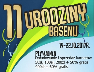 11. urodziny Pływalni