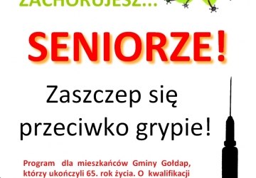 Seniorze! Zaszczep się przeciwko grypie