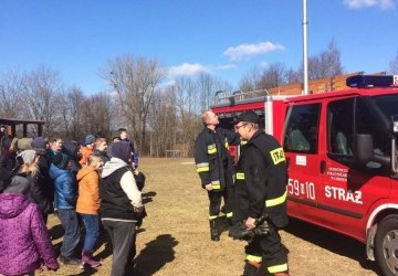 Współpraca Szkoły Podstawowej w Pogorzeli z OSP Górne