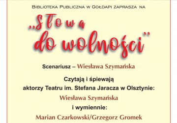 Teatr przy stoliku – „Słowa do wolności”