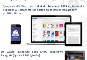 Biblioteka Publiczna w Gołdapi rozszerza ofertę