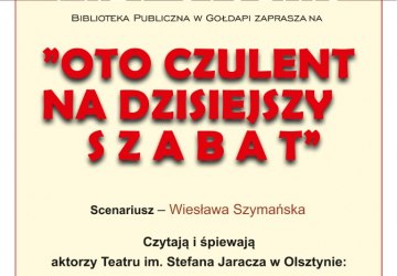 Teatr przy stoliku – „Oto czulent na dzisiejszy szabat…”