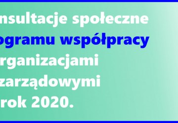 KONSULTACJE SPOŁECZNE