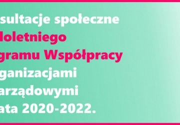 KONSULTACJE SPOŁECZNE