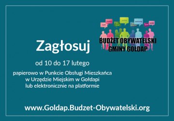 Informacja dot. głosowania w Budżecie Obywatelskim