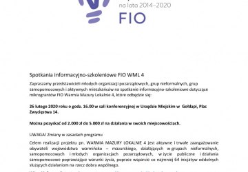 Spotkania informacyjno-szkoleniowe FIO WML 4