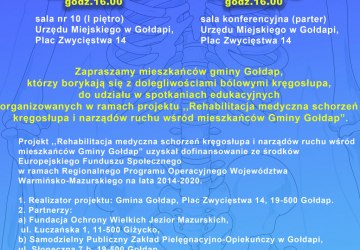 Zapraszamy na spotkania edukacyjne