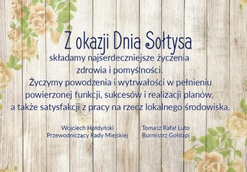 Życzenia na Dzień Sołtysa.