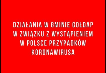 Jakie działania podjęła Gmina Gołdap w związku z rozprzestrzenianiem się koronawirusa w Polsce?