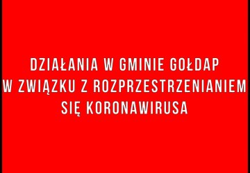 Jakie działania podjęła Gmina Gołdap w związku z rozprzestrzenianiem się koronawirusa w Polsce?