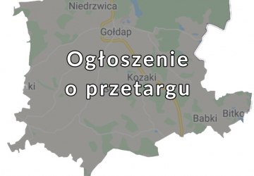 Burmistrz Gołdapi ogłasza przetarg ustny nieograniczony.