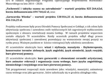 Informacja Ośrodka Pomocy Społecznej w Gołdapi