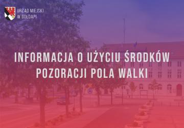 Informacja o użyciu środków pozoracji pola walki