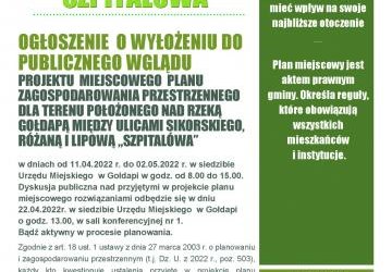 Projekt miejscowego planu zagospodarowania przestrzennego dla terenu położonego nad rzeką Gołdapą między ulicami Sikorskiego, Rożaną i Lipową - 