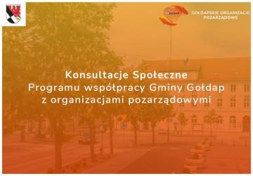 Konsultacje Społeczne Programu współpracy Gminy Gołdap z organizacjami pozarządowymi