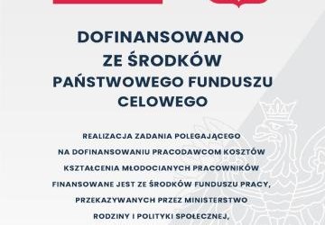 Dofinansowanie na kształcenie młodocianych pracowników.