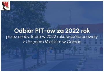 Odbiór PIT-ów za 2022 rok