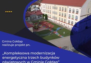 Kompleksowa modernizacja energetyczna trzech budynków oświatowych w Gminie Gołdap