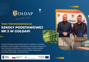 Kompleksowa modernizacja energetyczna trzech budynków oświatowych w Gminie Gołdap