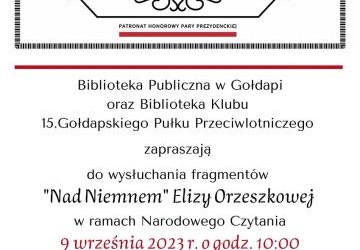 Narodowe Czytanie - Eliza Orzeszkowa 
